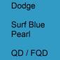 Preview: Dodge, Surf Blue Pearl, QD / FQD.